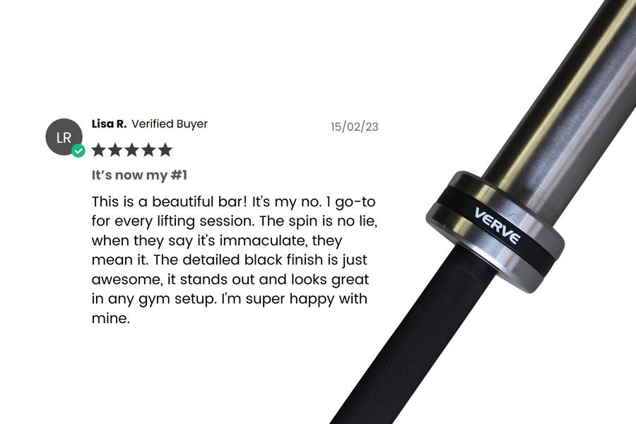 VERVE Elite Olympic Barbell - Black - 20kg