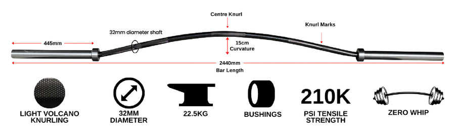 VERVE Buffalo Bent Barbell