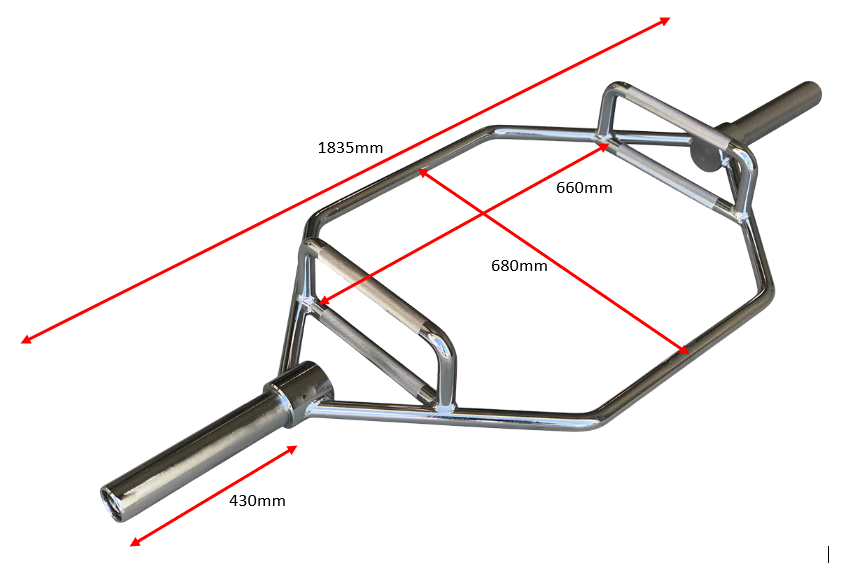 VERVE Olympic Hex Shrug Deadlift Trap Bar - 6'