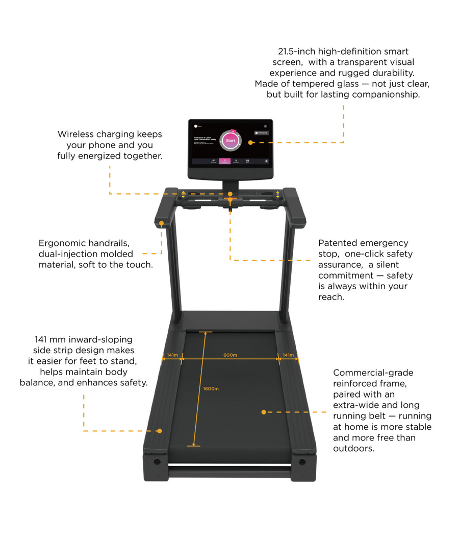 VERVE Kuro Commercial Treadmill - with Touchscreen