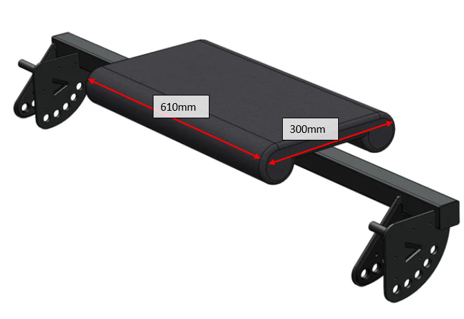 Hip Thruster and Preacher Curl Combo Rack Attachment