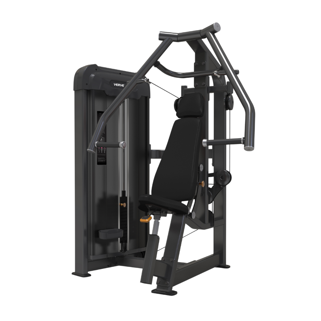 VERVE Pin Loaded Chest Press (Black) - Makoto Series
