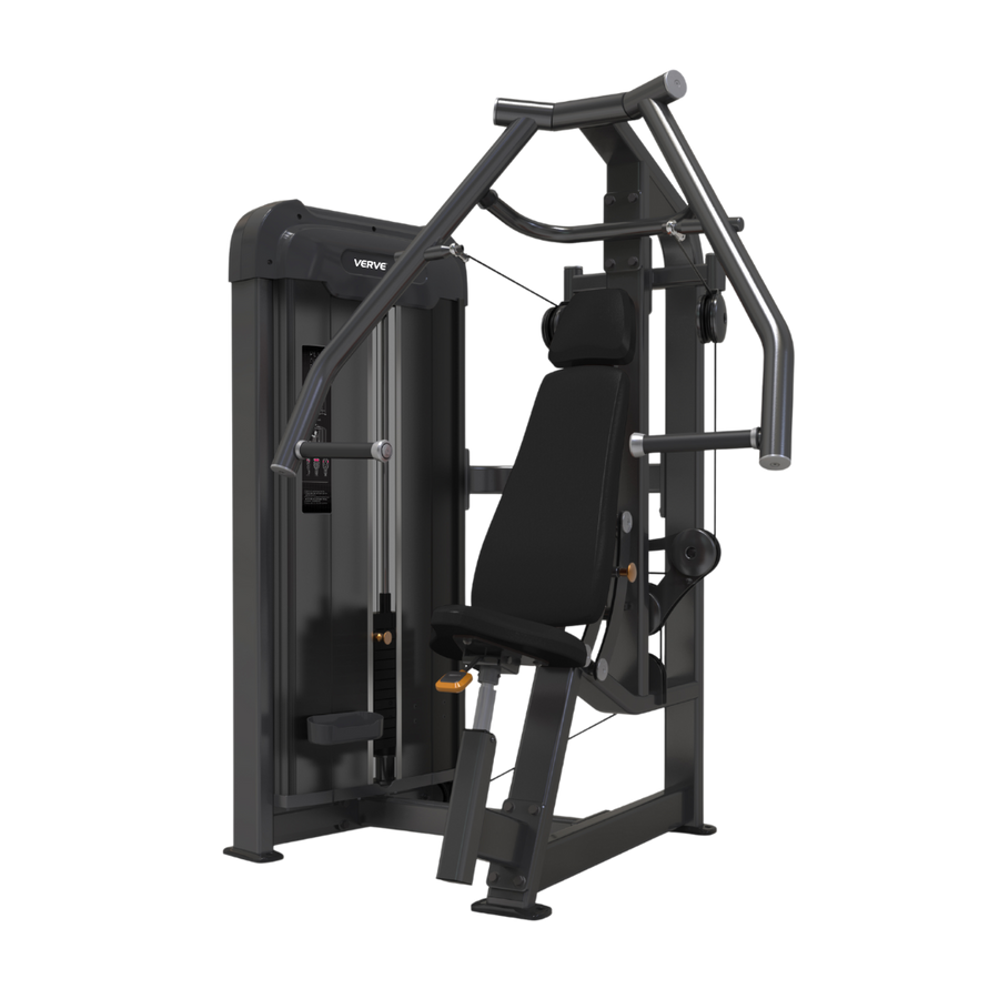 VERVE Pin Loaded Chest Press (Black) - Makoto Series