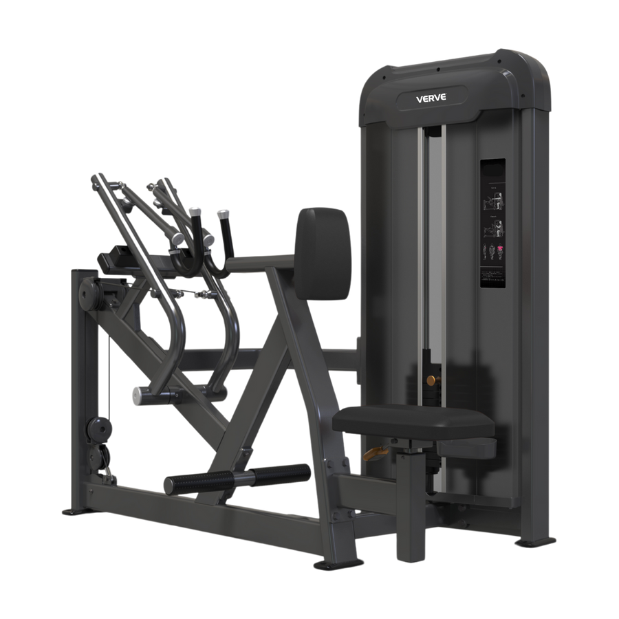 VERVE Pin Loaded Seated Row (Black) - Makoto Series