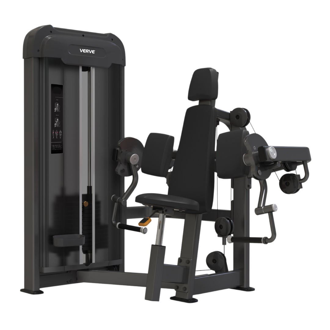VERVE Pin Loaded Seated Biceps Curl (Black) - Makoto Series