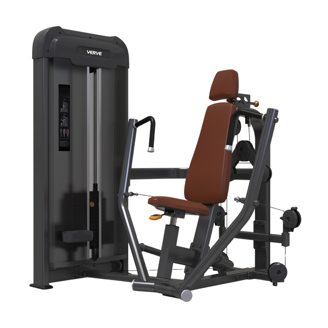VERVE Pin Loaded Converging Chest Press (Brown) - Makoto Series
