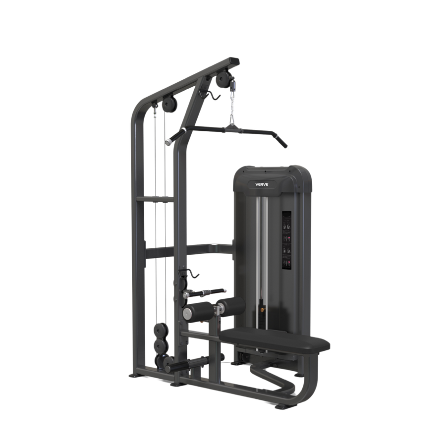 VERVE Pin Loaded Pulldown/Seated Row (Black) - Makoto Series | Pre-Order No ETA