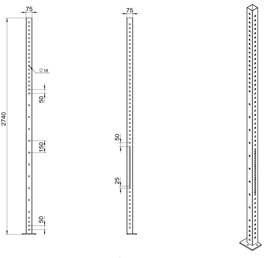 VERVE Rig Upright - 2.75m
