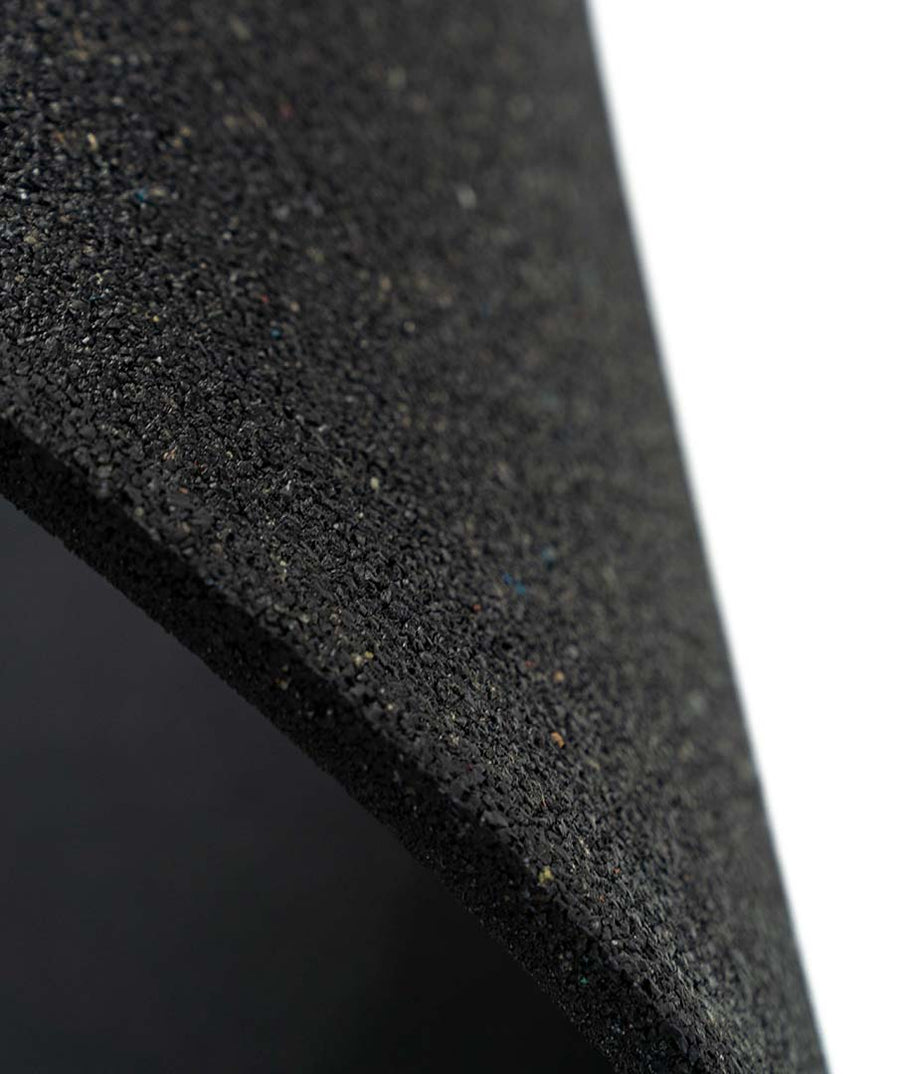 Fire Rated ������ Rubber Gym Flooring - Black - 15mm Gym Mats