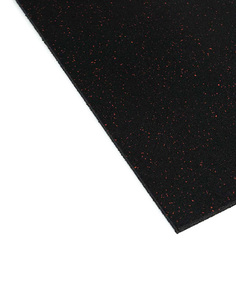 Rubber Gym Flooring - Red Fleck - 15mm Gym Mats