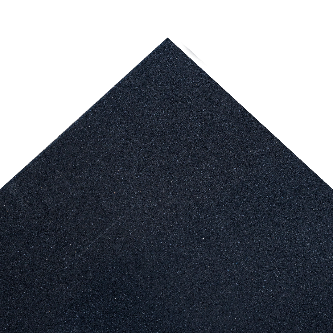 Fire Rated ������ Rubber Gym Flooring - Black - 15mm Gym Mats