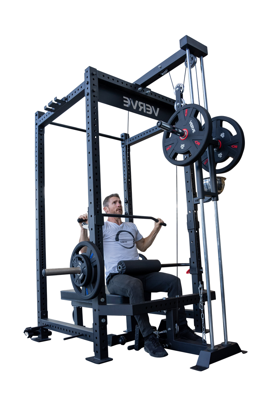 Lat Low Row Attachment for VERVE Power Racks