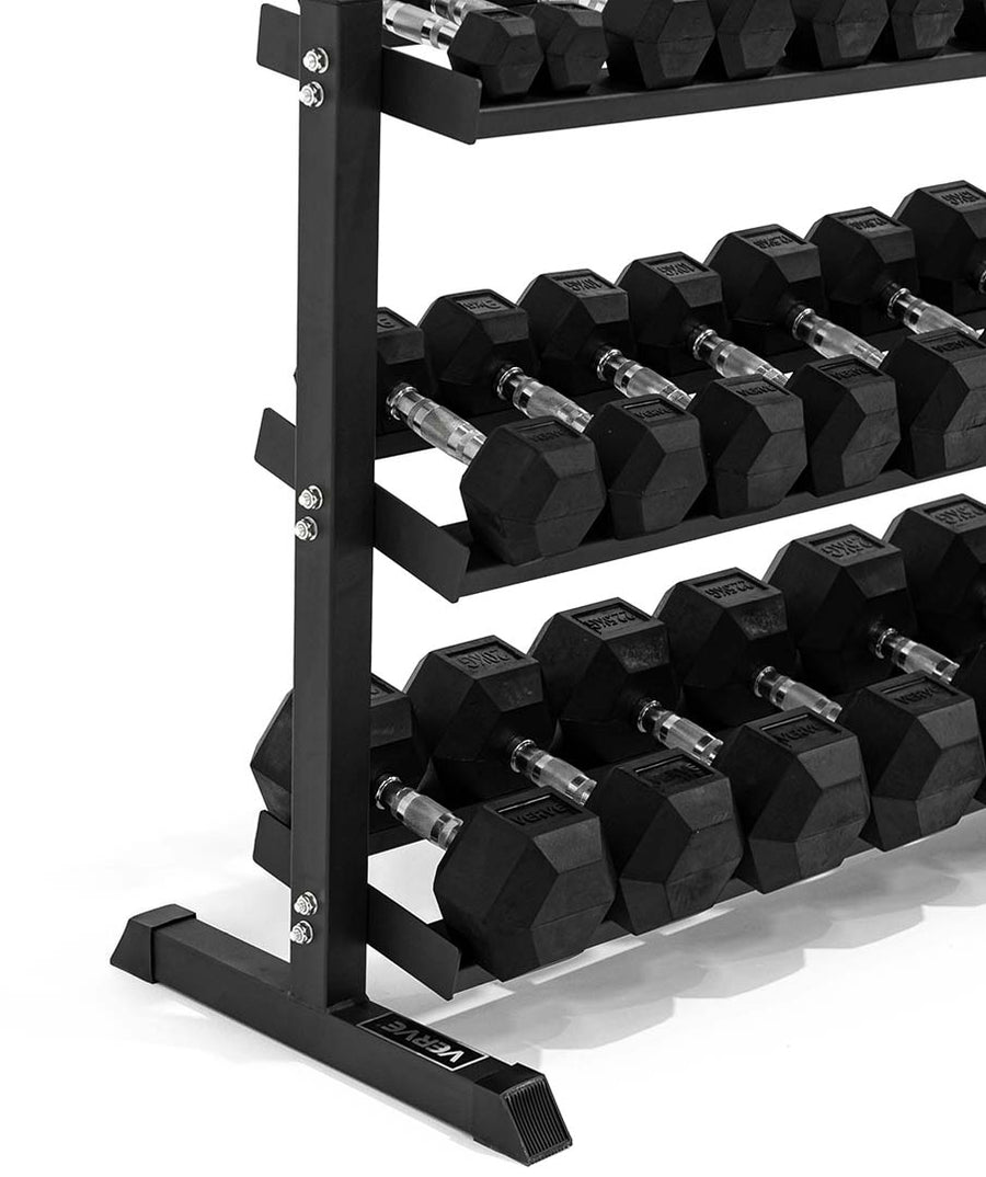 VERVE 3 Tier Hex Dumbbell Rack