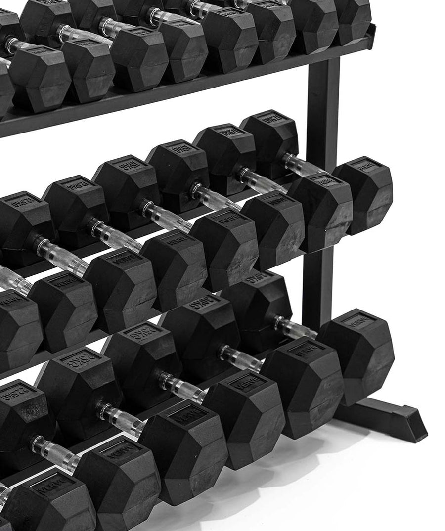 VERVE 3 Tier Hex Dumbbell Rack