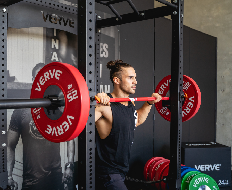 VERVE Elite Olympic Barbell - Red - 15kg