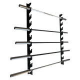VERVE Wall Barbell Holder - 10 Bars Gun Rack Style