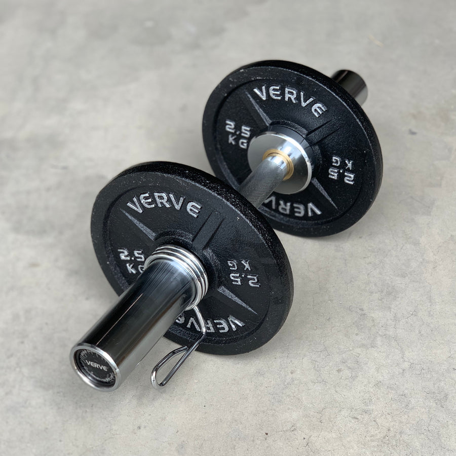 Olympic Dumbbell Handles with Bushings (Pair of 2)