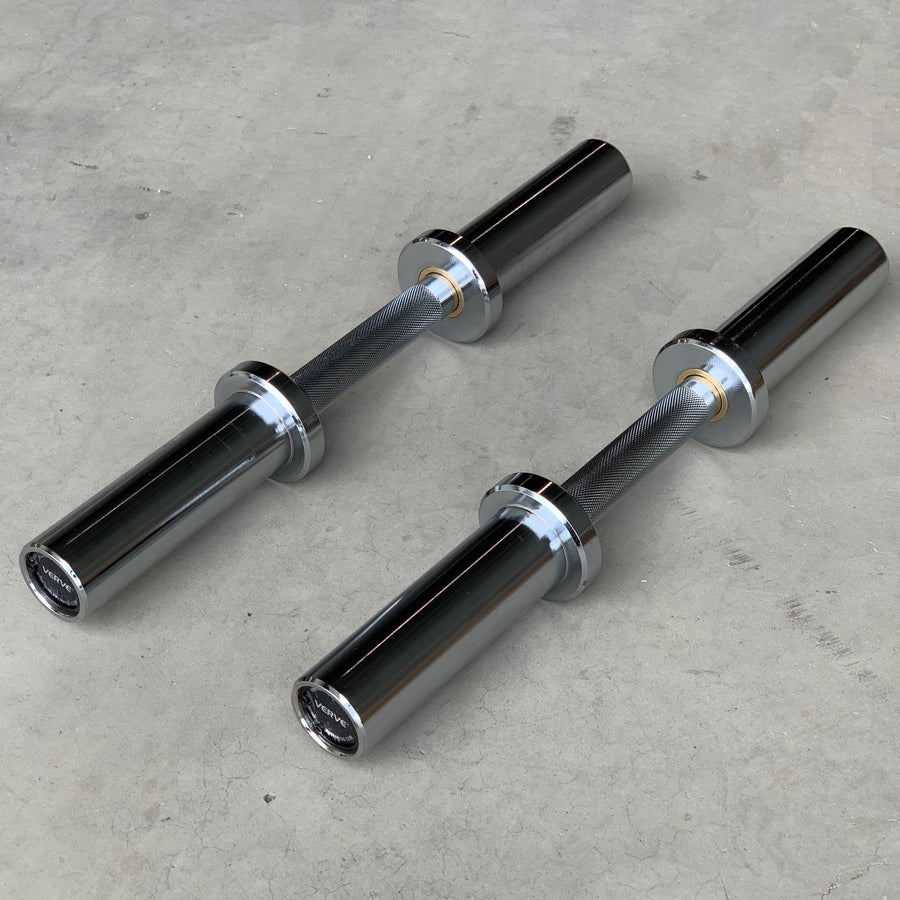 Olympic Dumbbell Handles with Bushings (Pair of 2)