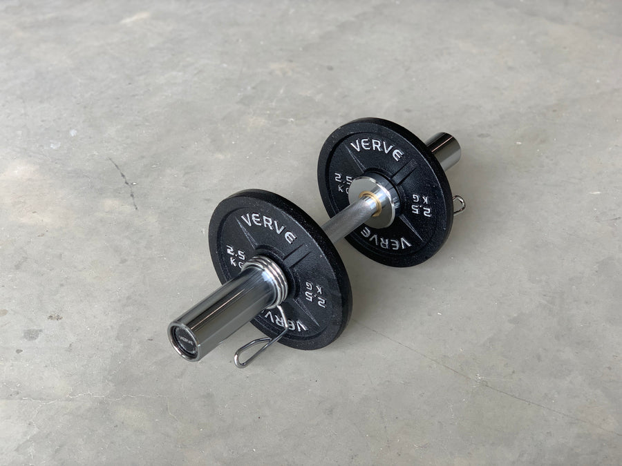 Olympic Dumbbell Handles with Bushings (Pair of 2)