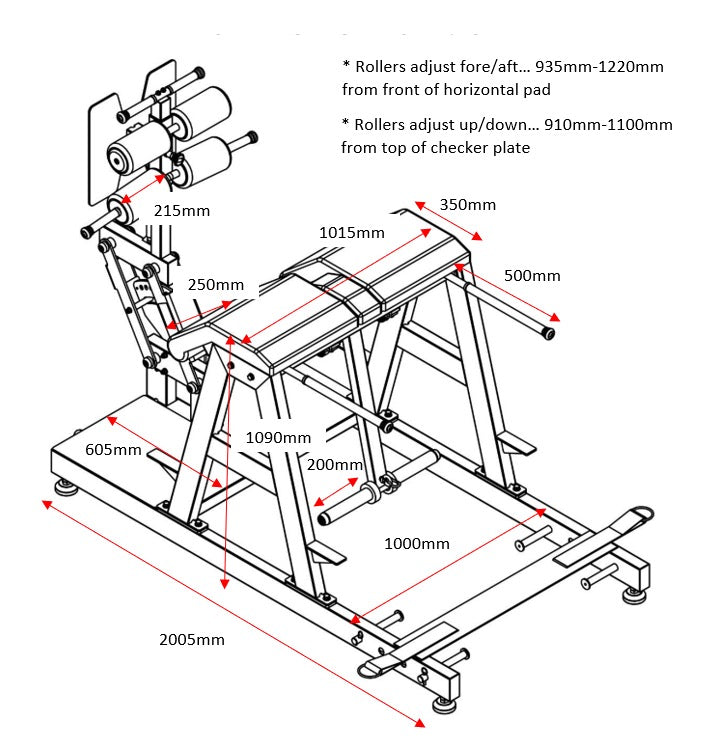 Reverse Hyper GHD Combo Machine | MADE TO ORDER