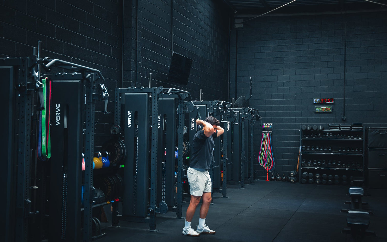 Commercial gym with VERVE functional trainers