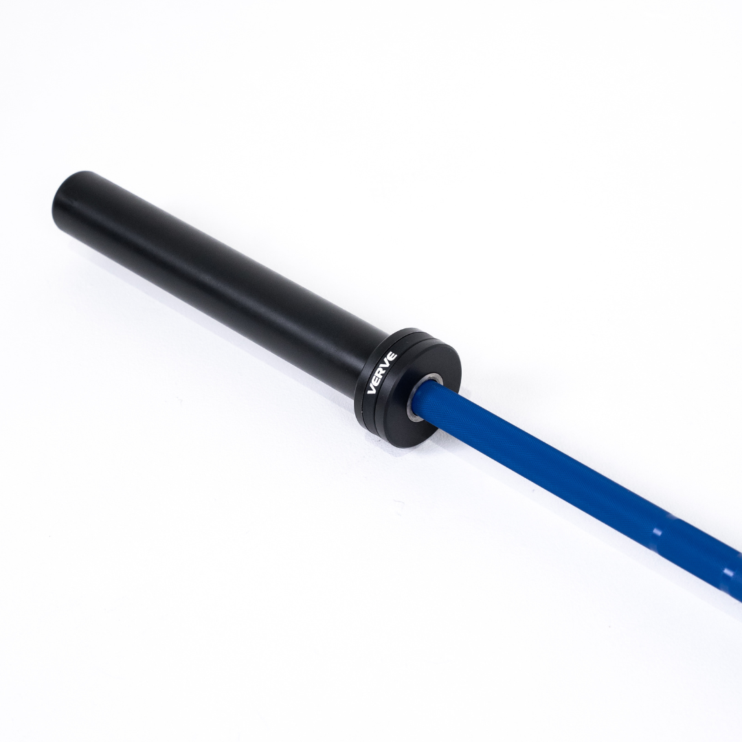 Plus Fitness Elite Olympic Barbell - Blue - 20kg Plus Fitness Elite Olympic Barbell - Blue - 20kg