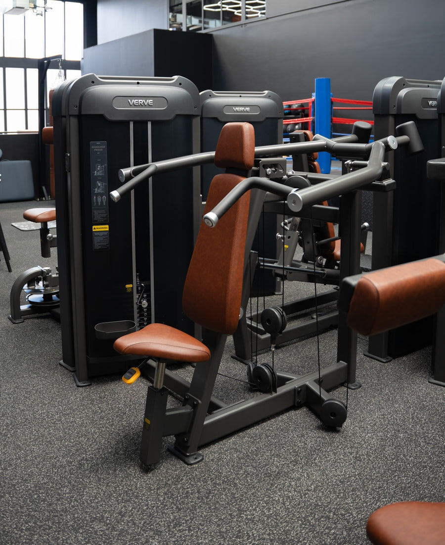 VERVE Pin Loaded Shoulder Press (Black) - Makoto Series