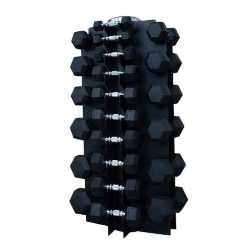 Dumbbell Tower to store 32 Hex Dumbbells