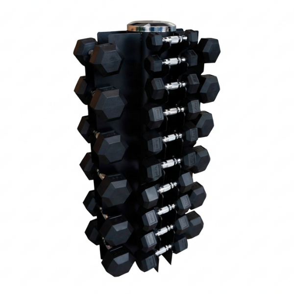 Dumbbell Tower to store 32 Hex Dumbbells