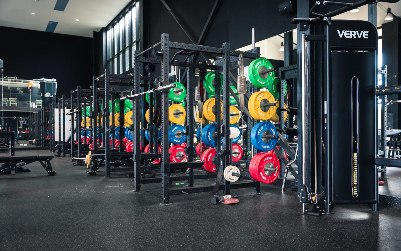 High performance training facility fit-out with racks and platforms for a professional sporting organisation