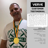 VERVE Stainless Steel Deep Knurl Power Barbell - 20kg