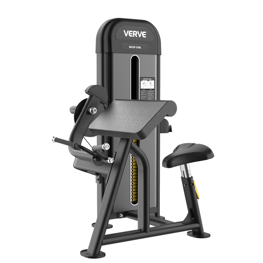 Bicep Curl Pin Loaded Machine | MADE TO ORDER