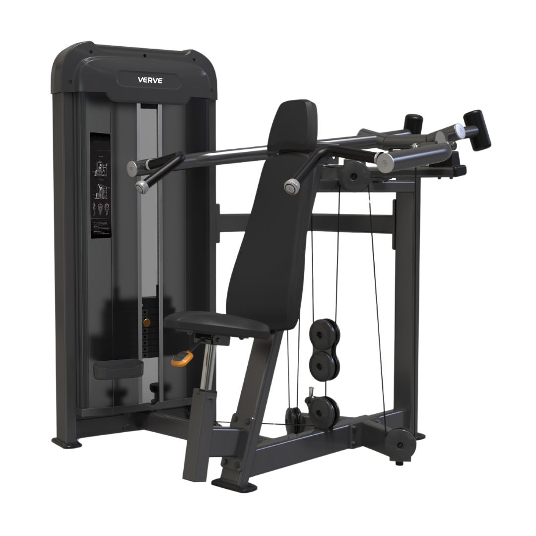 VERVE Pin Loaded Shoulder Press (Black) - Makoto Series
