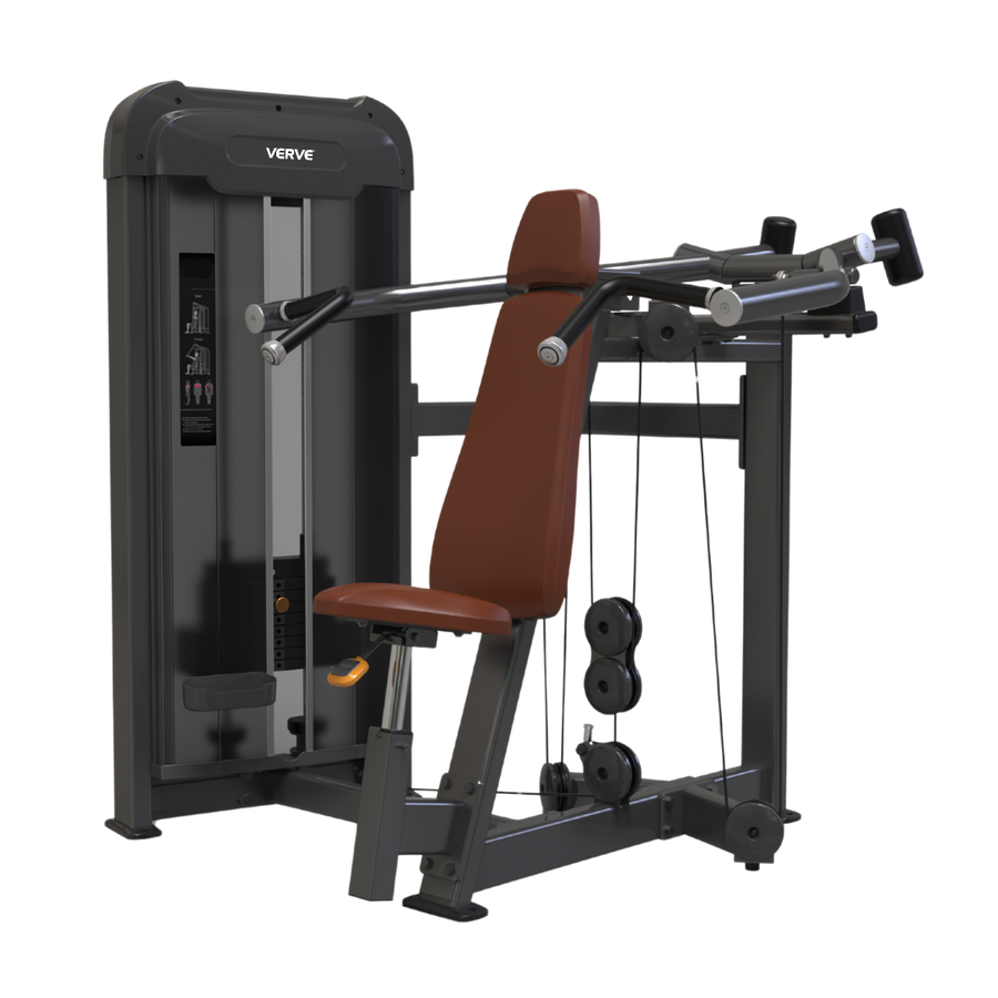 EX DEMO | VERVE Pin Loaded Shoulder Press (Brown) - Makoto Series