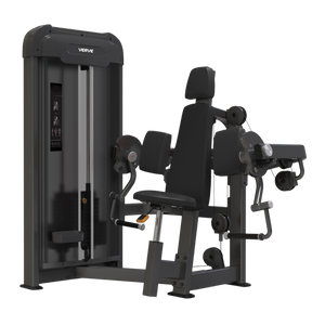 VERVE Pin Loaded Seated Biceps Curl (Black) - Makoto Series
