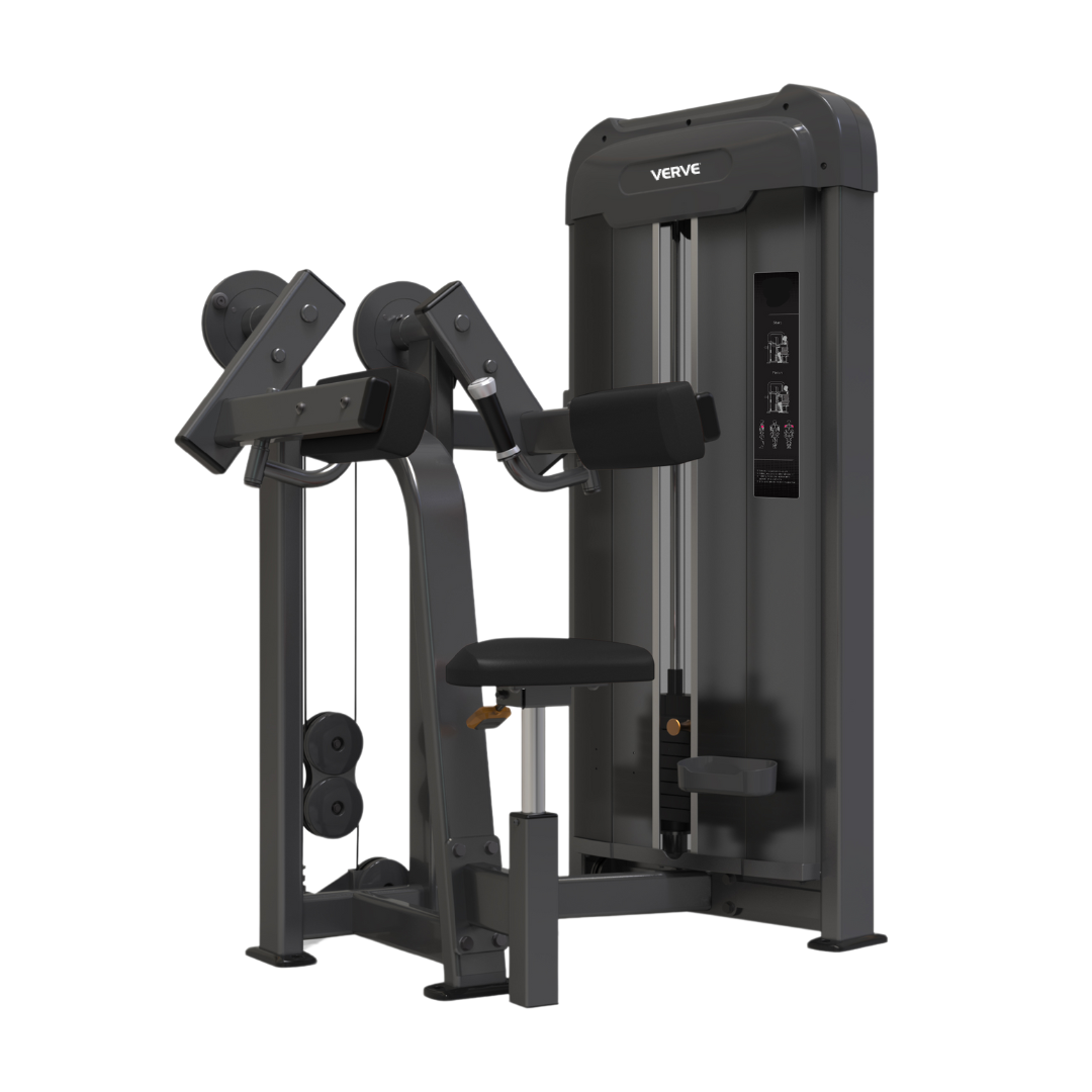 VERVE Pin Loaded Lateral Shoulder Raise (Black) - Makoto Series
