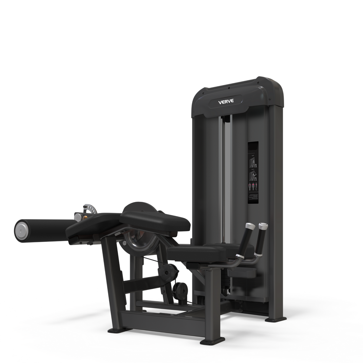 VERVE Pin Loaded Prone Leg Curl (Black) - Makoto Series