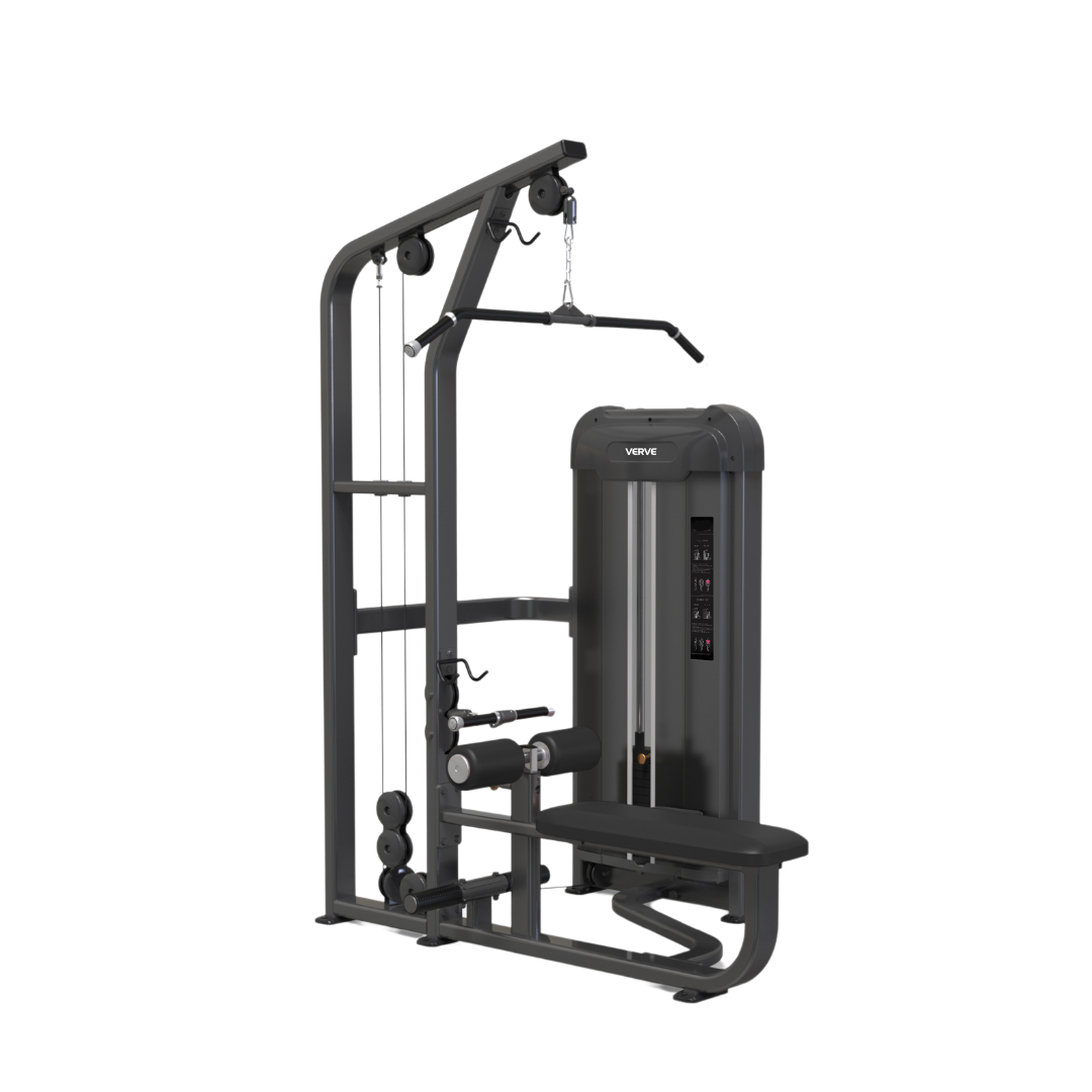 VERVE Pin Loaded Pulldown/Seated Row (Black) - Makoto Series | Pre-Order No ETA