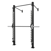 VERVE Wall Mounted Smith Machine with two 2.3m uprights, pull-up bar and Smith bar on linear bearings