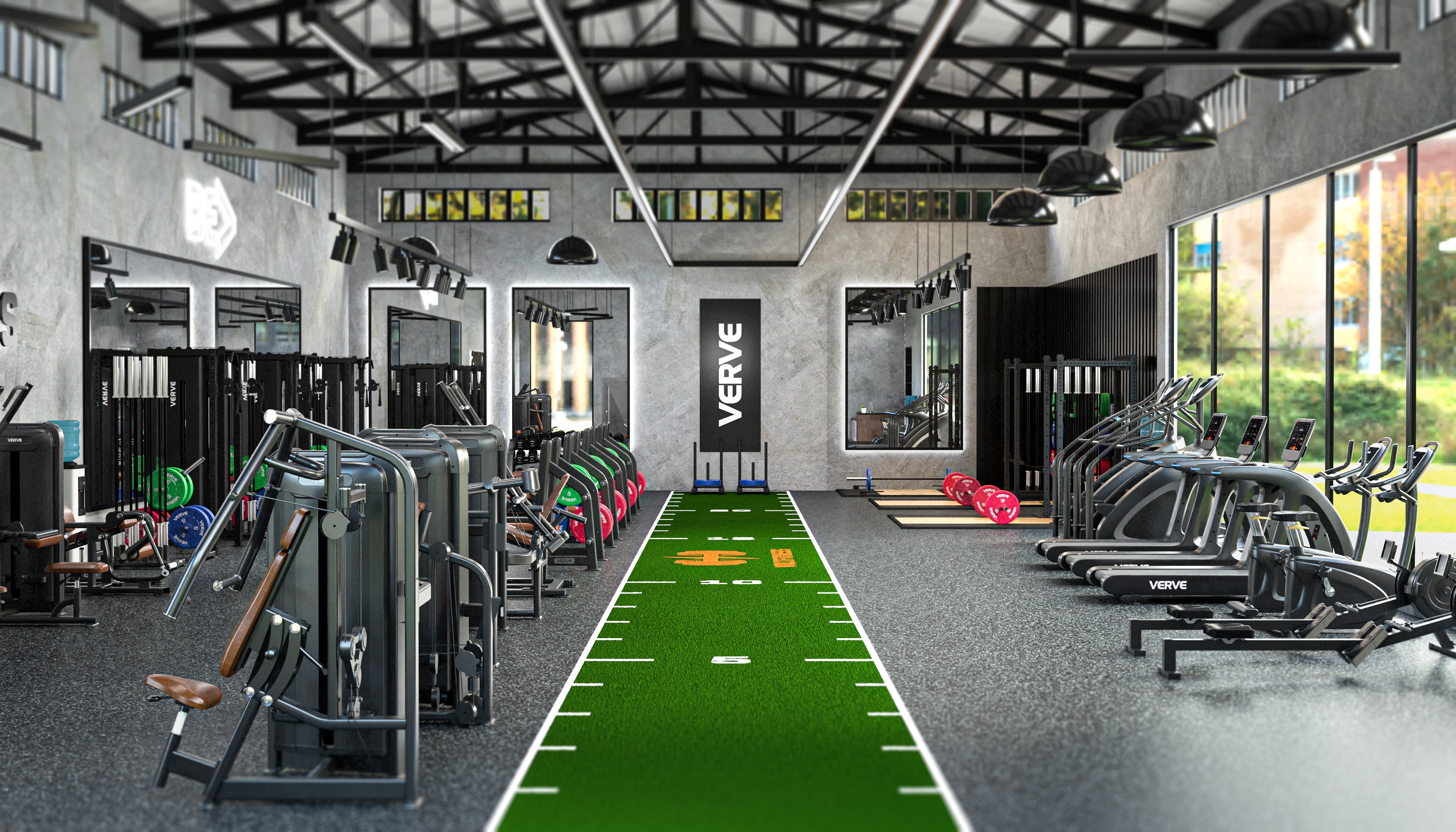 Elite team training on VERVE equipment