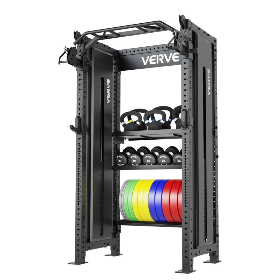 Tori Functional Trainer Rack with storage attachments