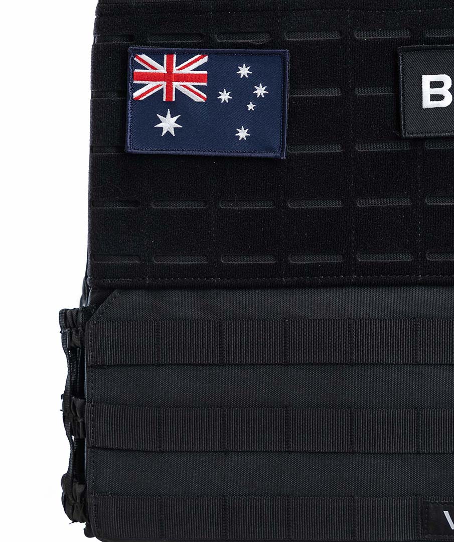 Velcro chest and back hooks