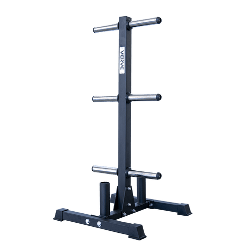 VERVE Olympic Weight Holder with Dual Barbell Storage