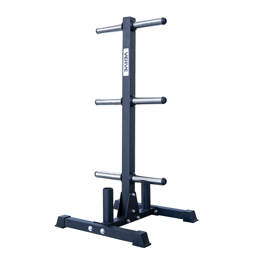 VERVE Olympic Weight Holder with Dual Barbell Storage