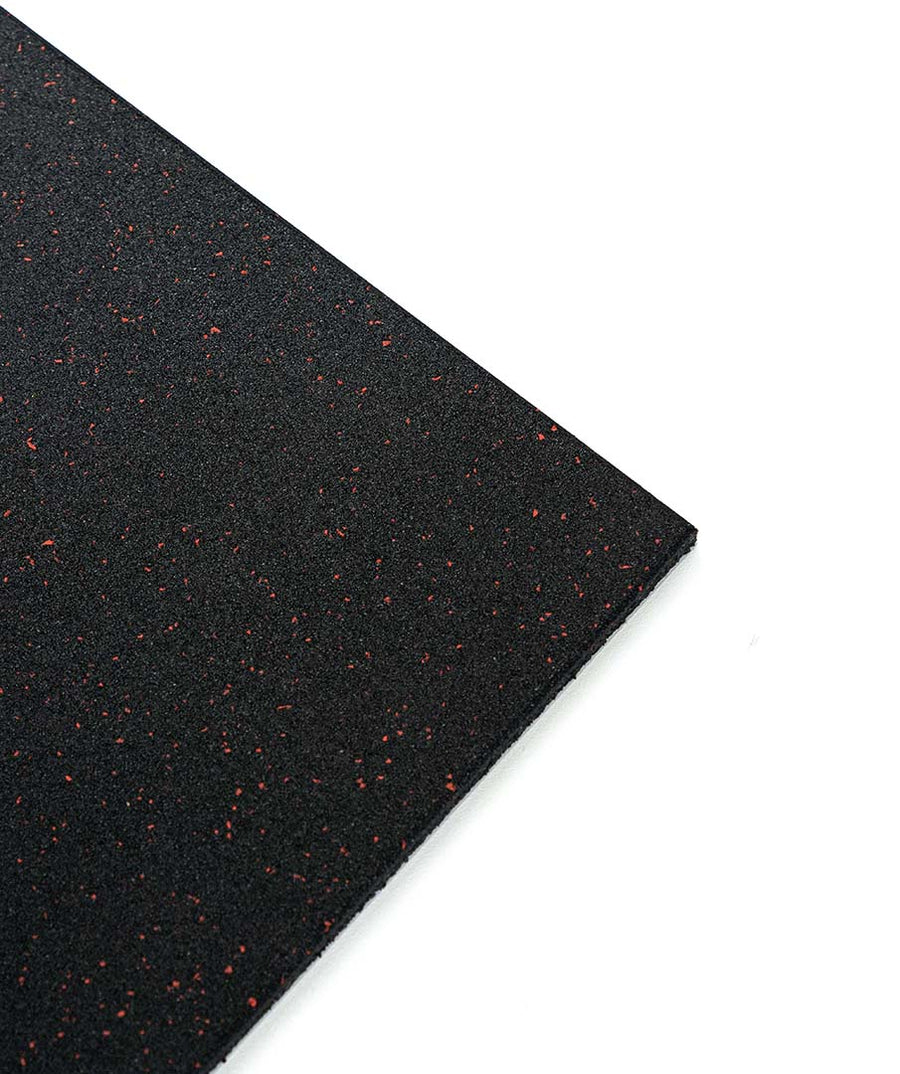 Rubber Gym Flooring - Red Fleck - 15mm Gym Mats