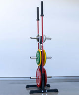 VERVE Olympic Weight Holder with Dual Barbell Storage