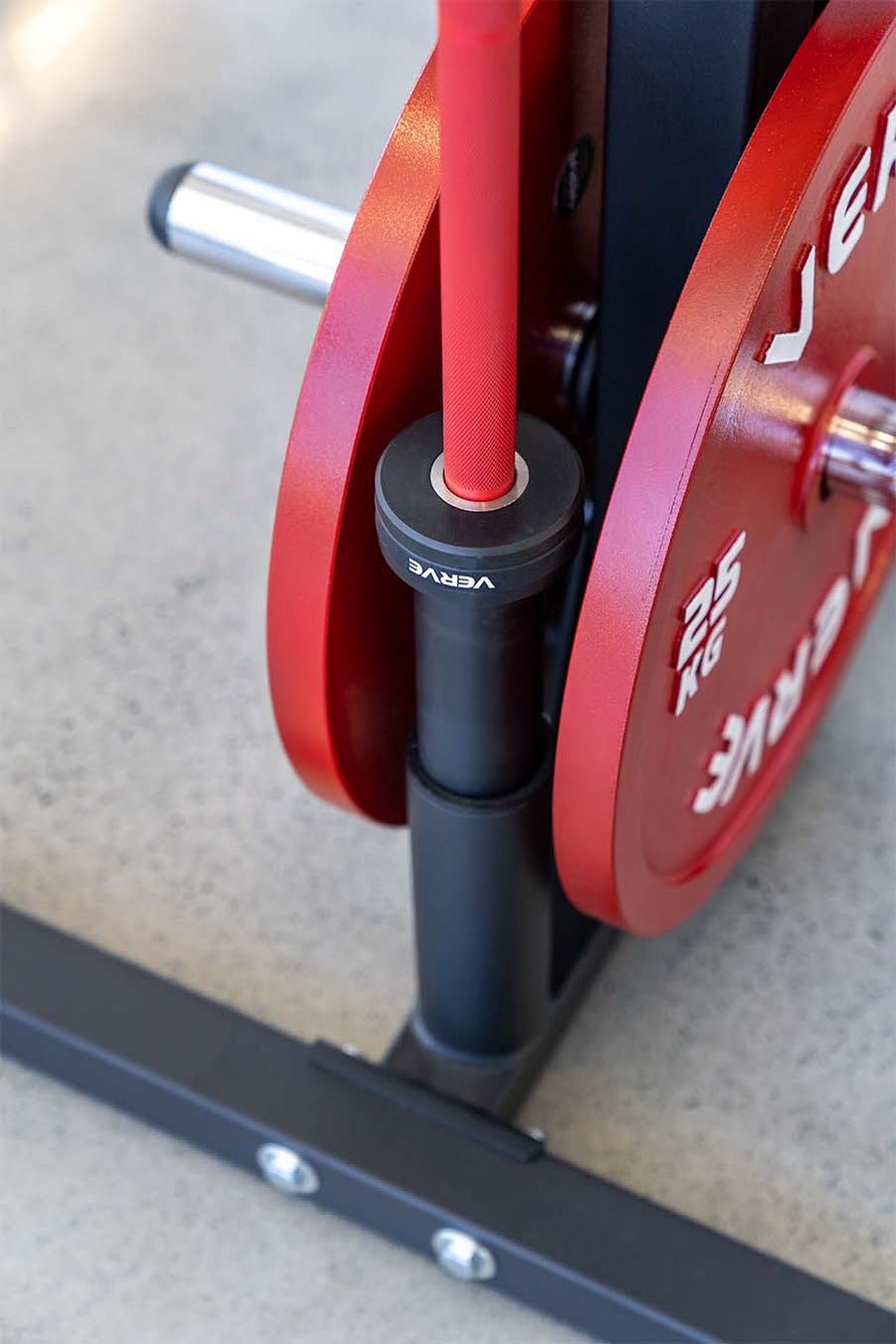 VERVE Olympic Weight Holder with Dual Barbell Storage