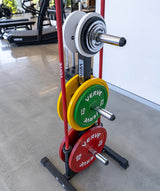 VERVE Olympic Weight Holder with Dual Barbell Storage