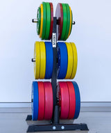 VERVE Olympic Weight Holder with Dual Barbell Storage