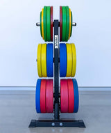 VERVE Olympic Weight Holder with Dual Barbell Storage